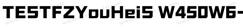 TESTFZYouHeiS W450W6字体转换